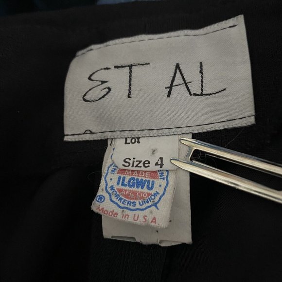 🔥SOLD🔥ET AL Vintage Retro Jumpsuit Off the Shoulder Black - Picture 4 of 8